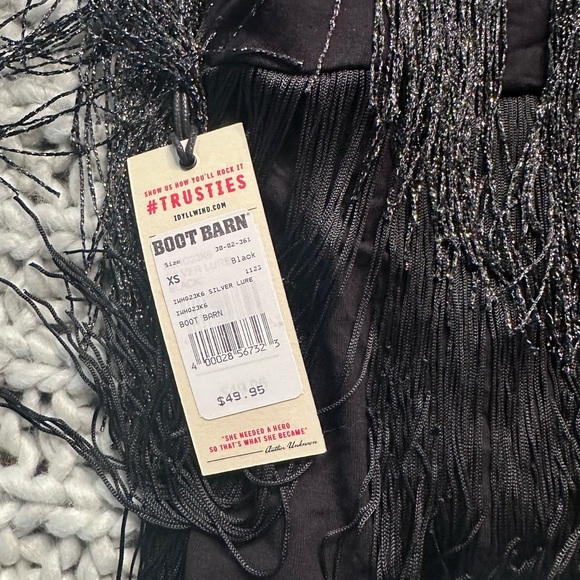 Idyllwind Black Fringe Camisole - Picture 3 of 4